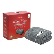 Faux Mink Heated Throw